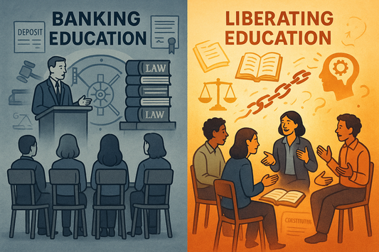 Educación bancaria y educación liberadora en la enseñanza del derecho: un enfoque crítico