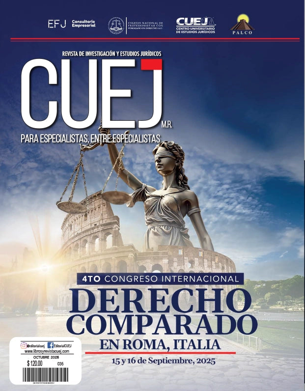 Revista CUEJ - Congreso en Derecho, en Roma, Italia (Octubre 2025)